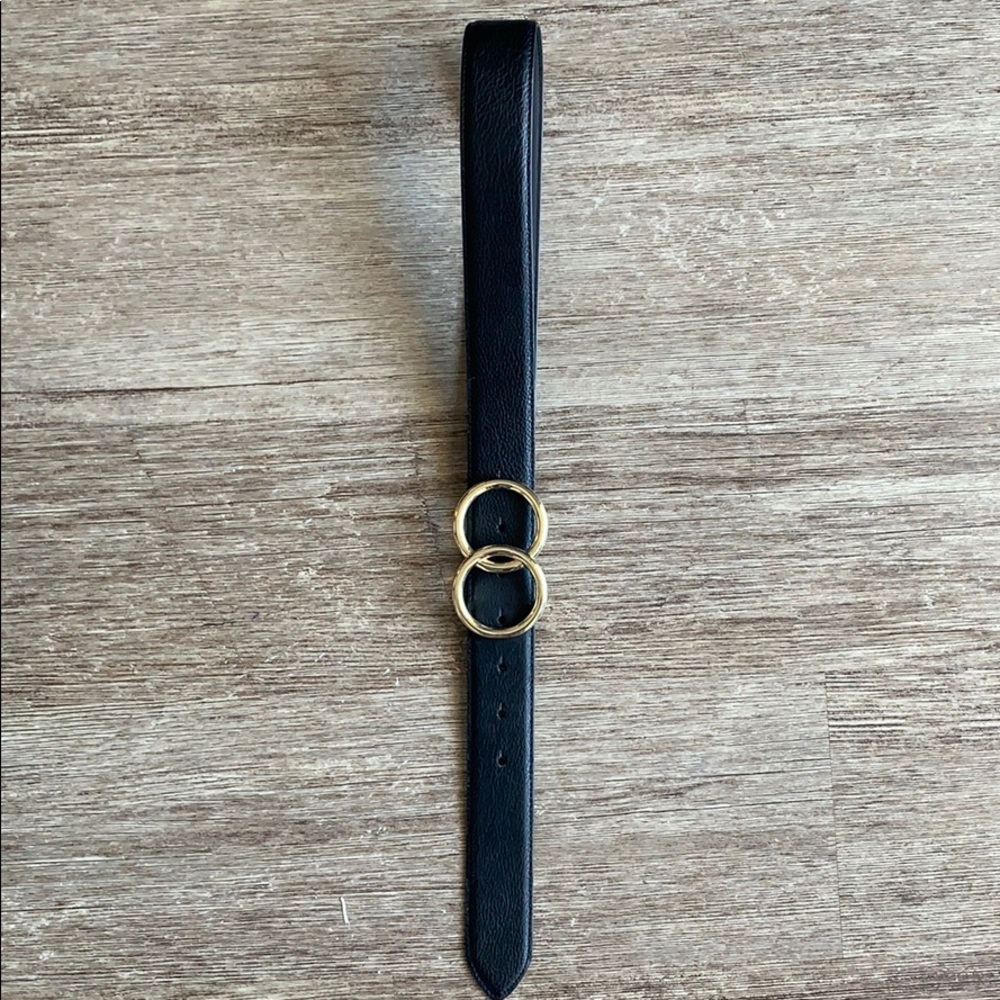 Black Belt with Gold Circles - XS